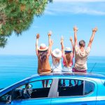 Family summer vacation. European holiday and car travel concept